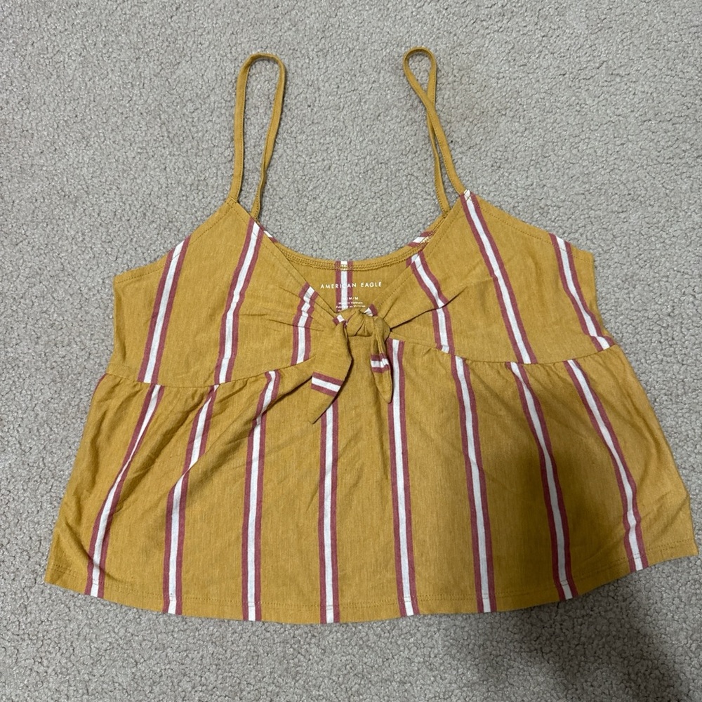 American Eagle Outfitters Yellow Striped Camisole
